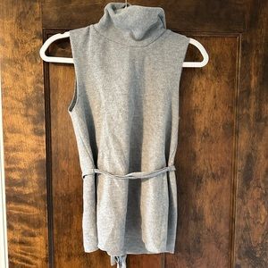 Grey Mockneck Sweater Tank from Zara
